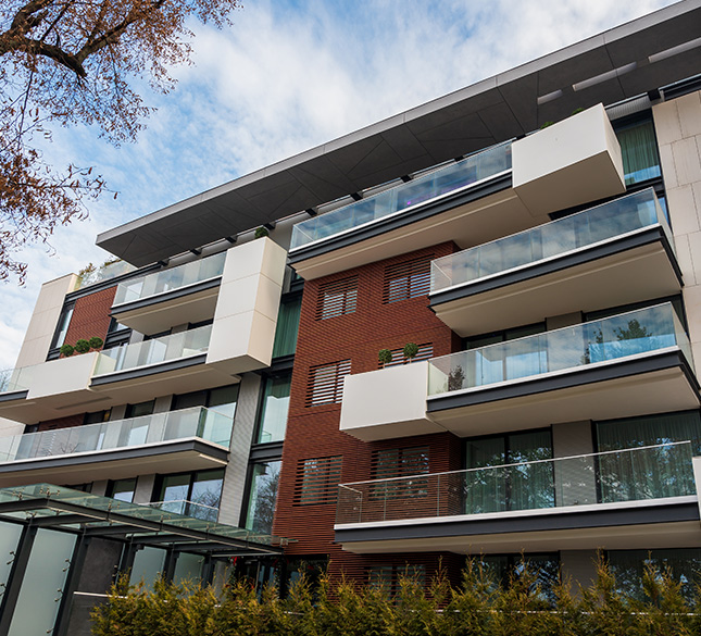 A three-floor residential apartment